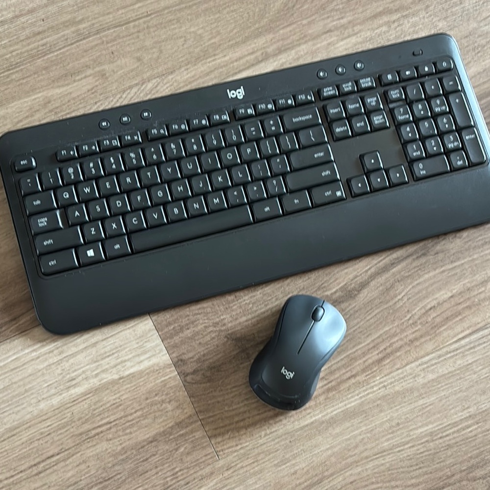 Logitech Black Keyboard and Mouse Combo